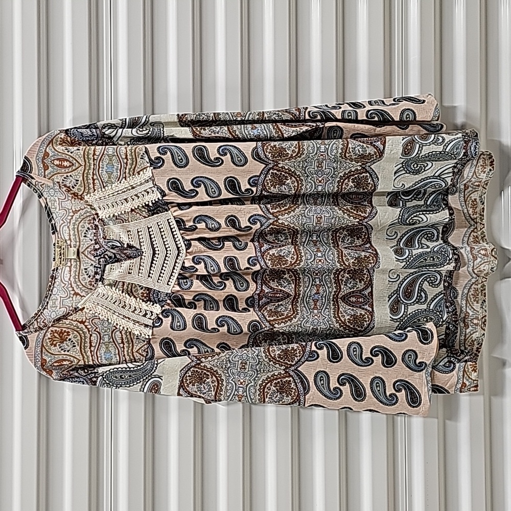 One World Live and Let Live * Blouse * Women's Plus Size 2X * Multi Color * NWOT